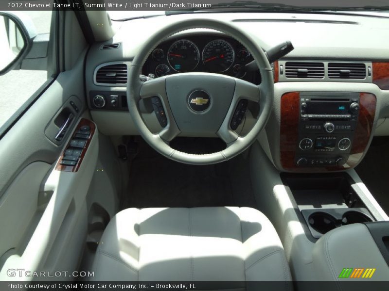 Summit White / Light Titanium/Dark Titanium 2012 Chevrolet Tahoe LT