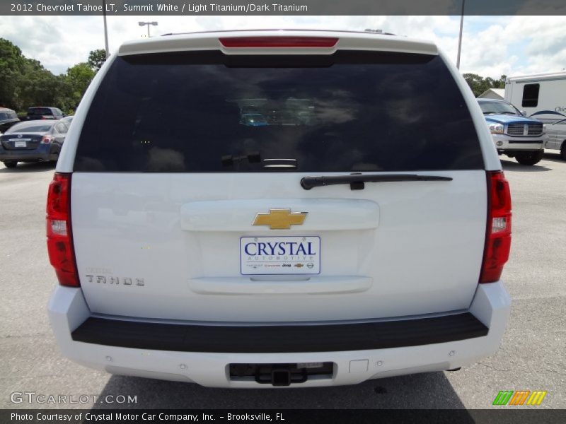Summit White / Light Titanium/Dark Titanium 2012 Chevrolet Tahoe LT