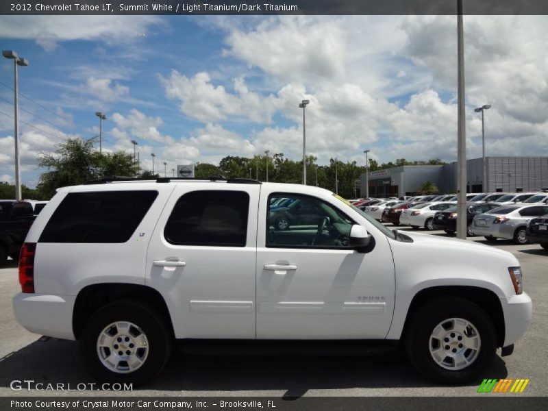 Summit White / Light Titanium/Dark Titanium 2012 Chevrolet Tahoe LT
