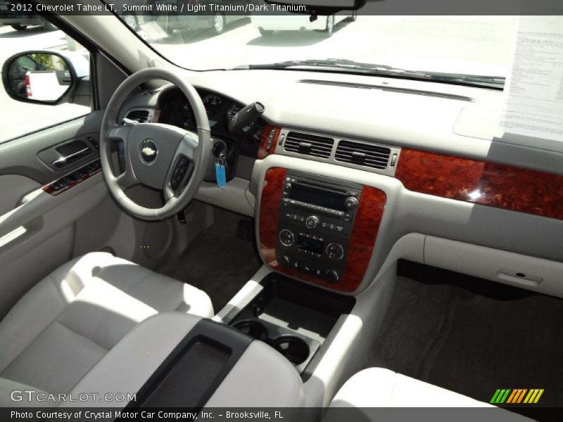 Summit White / Light Titanium/Dark Titanium 2012 Chevrolet Tahoe LT