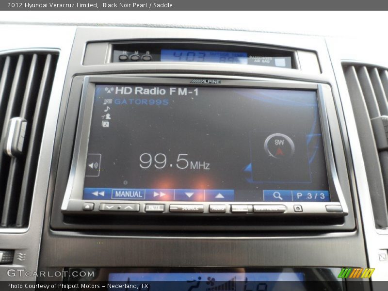 Black Noir Pearl / Saddle 2012 Hyundai Veracruz Limited