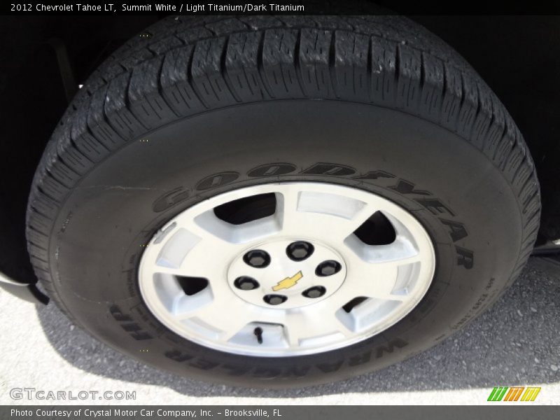 Summit White / Light Titanium/Dark Titanium 2012 Chevrolet Tahoe LT