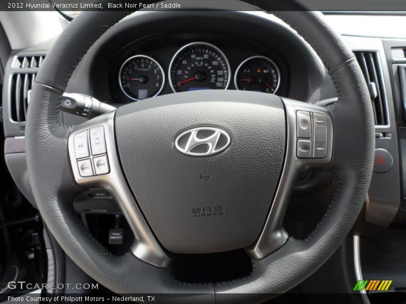 Black Noir Pearl / Saddle 2012 Hyundai Veracruz Limited