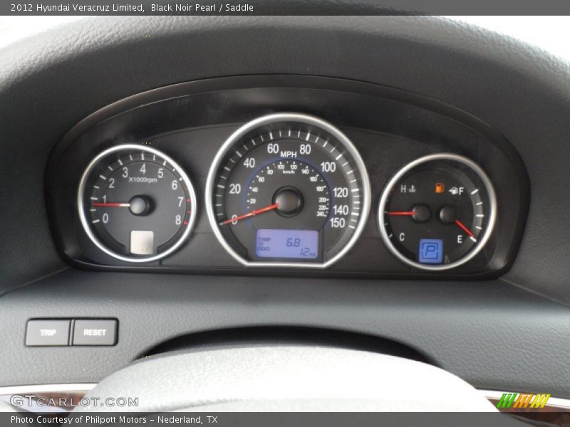 Black Noir Pearl / Saddle 2012 Hyundai Veracruz Limited
