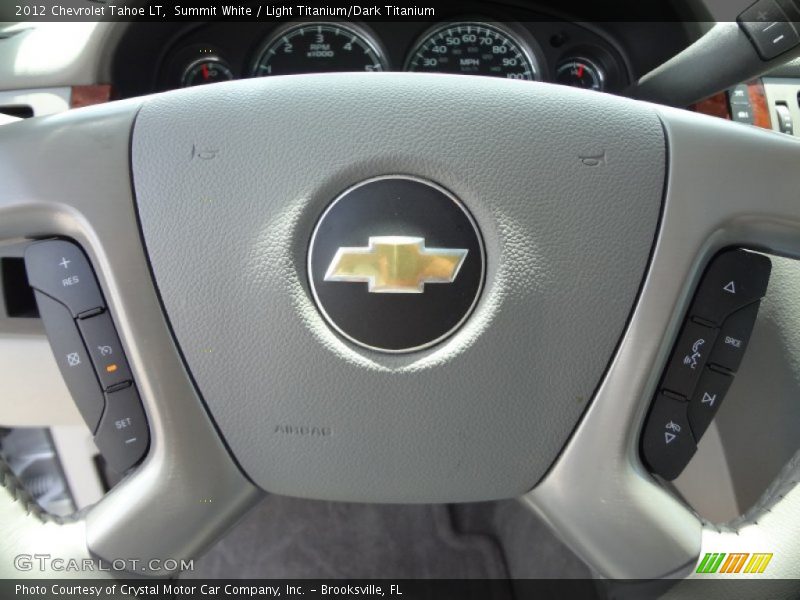 Summit White / Light Titanium/Dark Titanium 2012 Chevrolet Tahoe LT