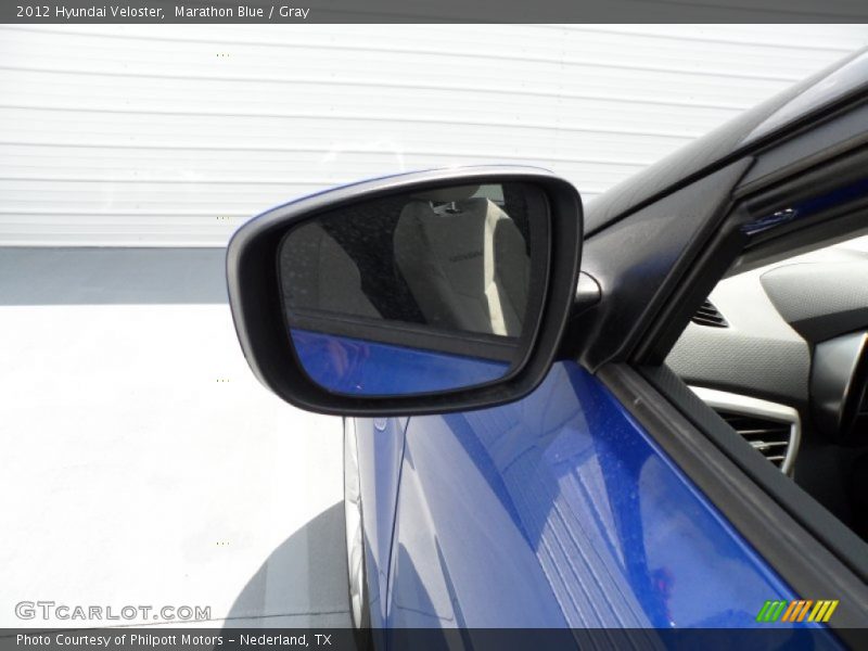 Marathon Blue / Gray 2012 Hyundai Veloster