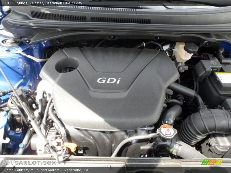 Marathon Blue / Gray 2012 Hyundai Veloster