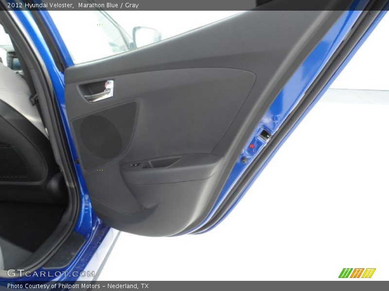 Marathon Blue / Gray 2012 Hyundai Veloster