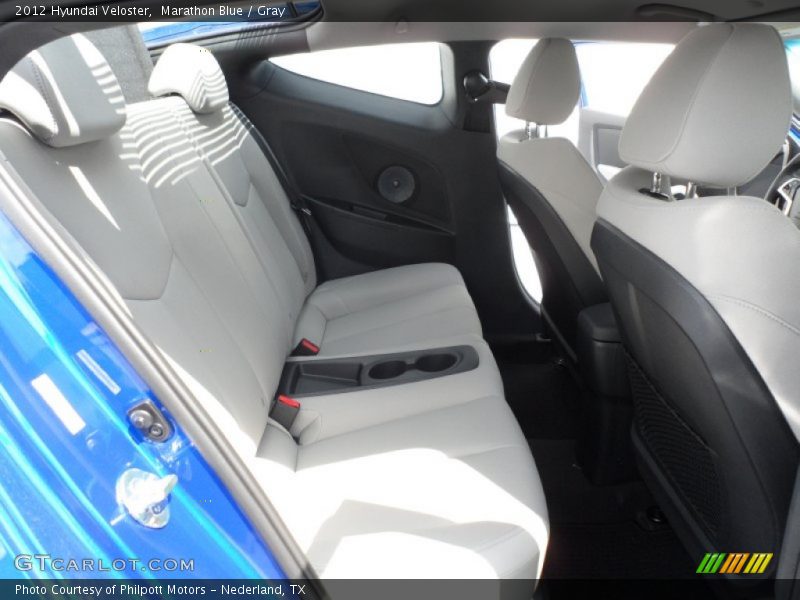 Marathon Blue / Gray 2012 Hyundai Veloster