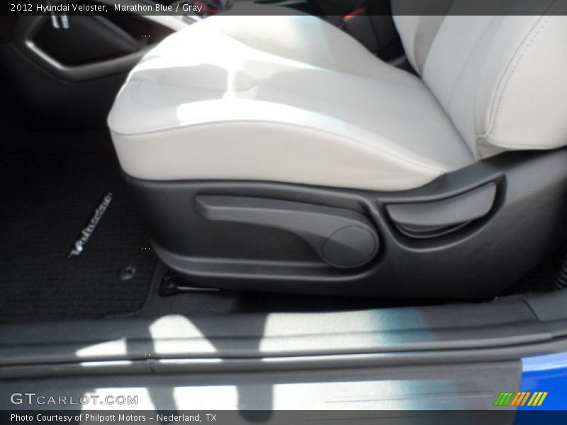 Marathon Blue / Gray 2012 Hyundai Veloster