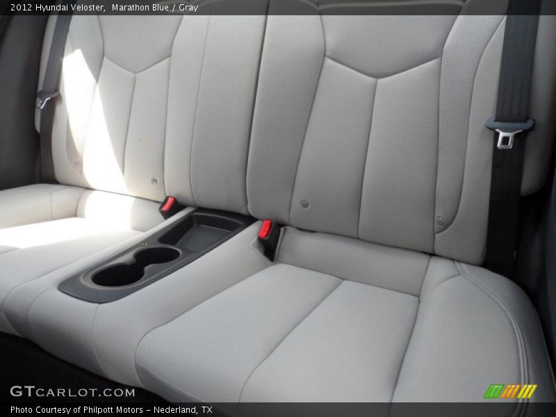 Marathon Blue / Gray 2012 Hyundai Veloster