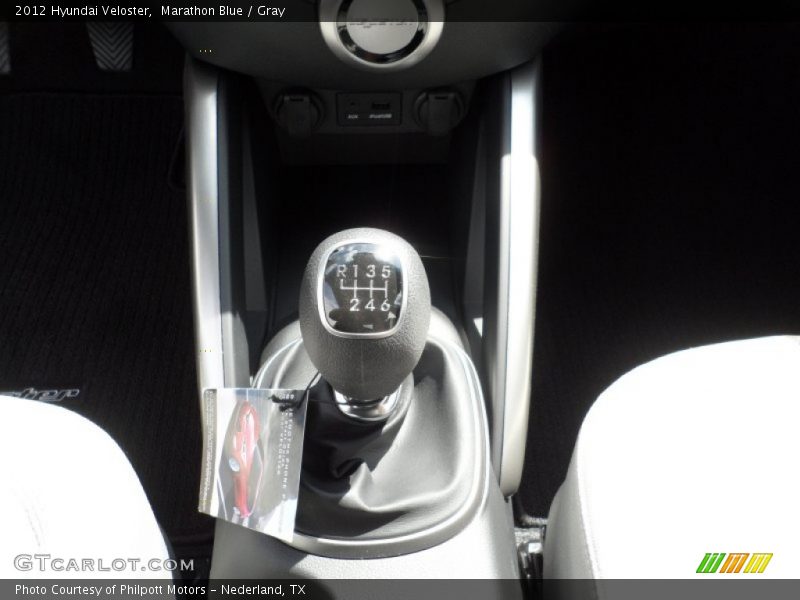 Marathon Blue / Gray 2012 Hyundai Veloster