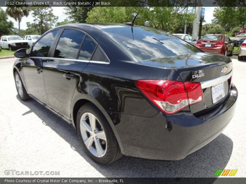 Black Granite Metallic / Jet Black 2012 Chevrolet Cruze LT