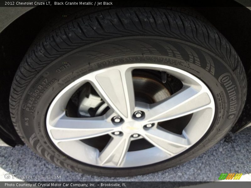 Black Granite Metallic / Jet Black 2012 Chevrolet Cruze LT