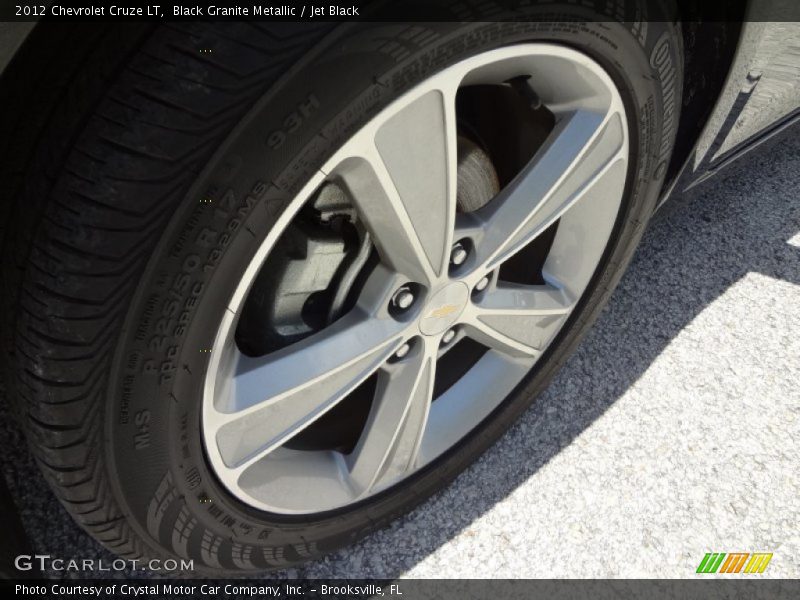 Black Granite Metallic / Jet Black 2012 Chevrolet Cruze LT
