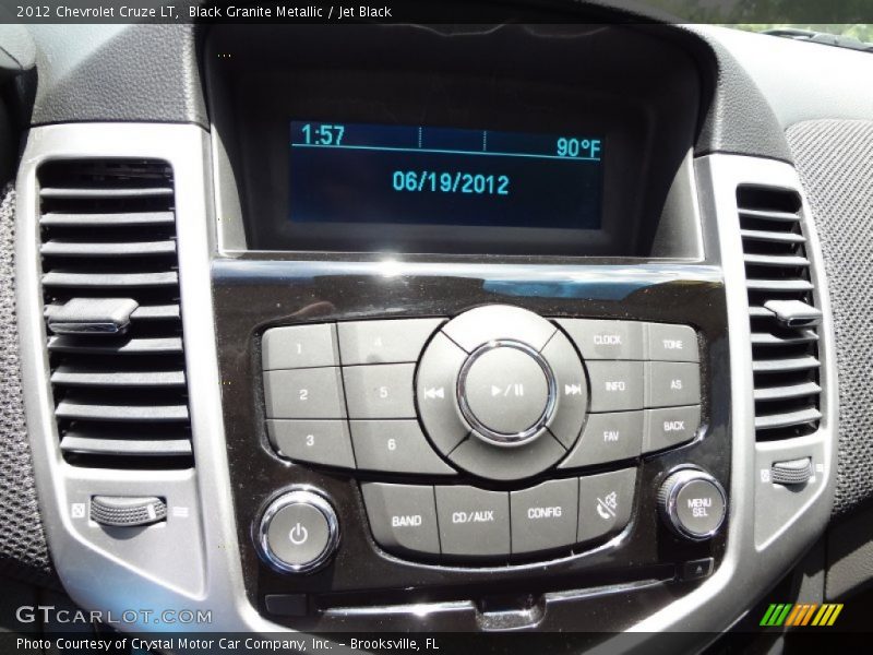 Black Granite Metallic / Jet Black 2012 Chevrolet Cruze LT