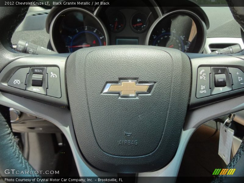 Black Granite Metallic / Jet Black 2012 Chevrolet Cruze LT