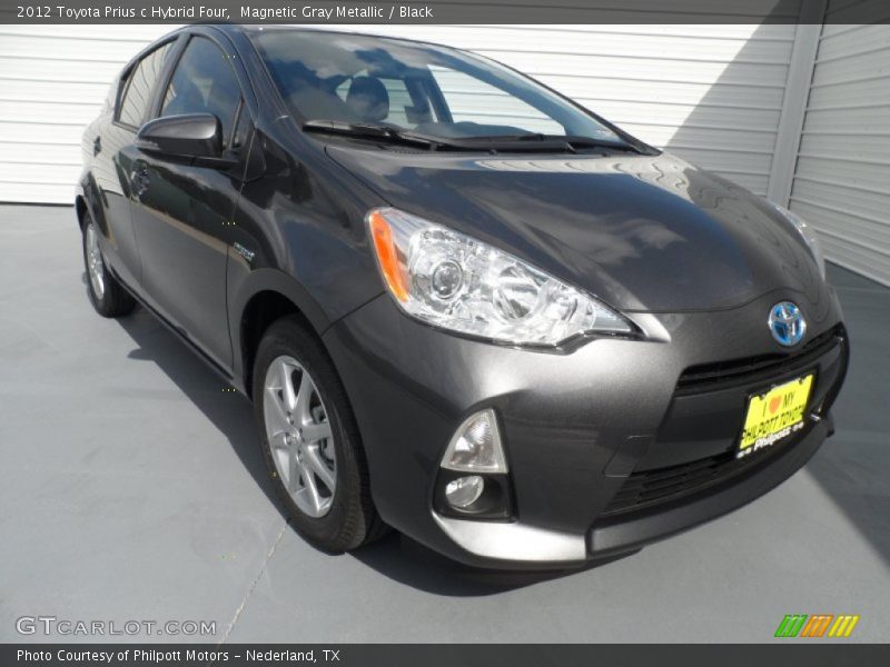 Magnetic Gray Metallic / Black 2012 Toyota Prius c Hybrid Four