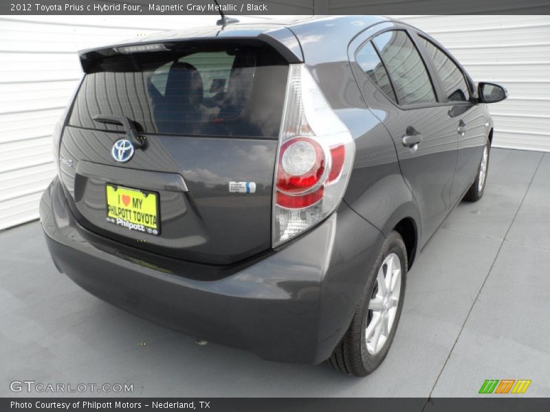 Magnetic Gray Metallic / Black 2012 Toyota Prius c Hybrid Four