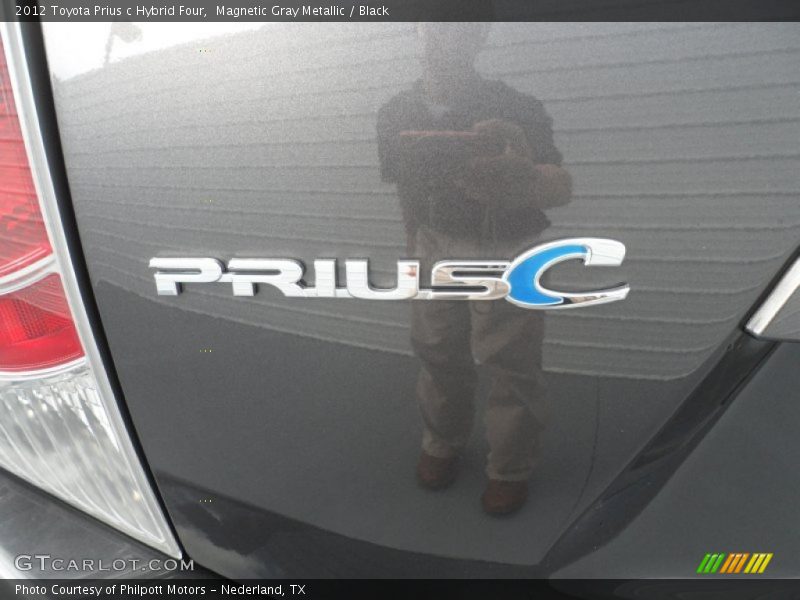 Magnetic Gray Metallic / Black 2012 Toyota Prius c Hybrid Four
