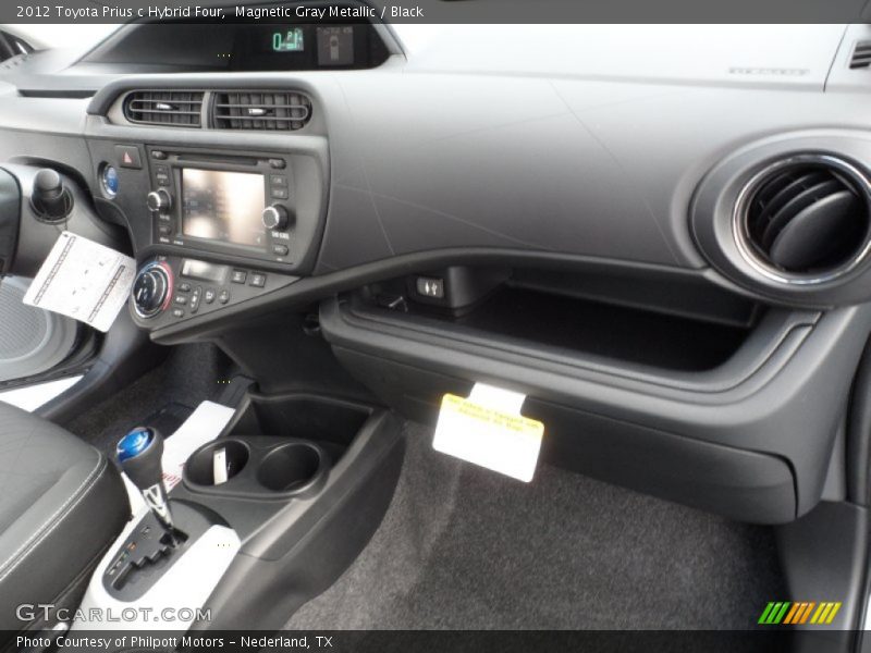 Magnetic Gray Metallic / Black 2012 Toyota Prius c Hybrid Four
