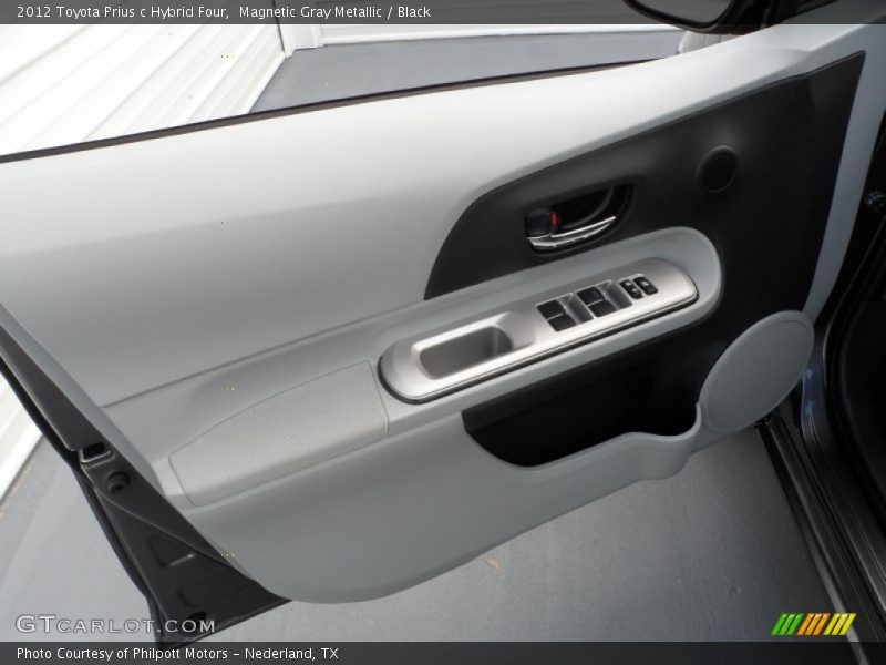 Magnetic Gray Metallic / Black 2012 Toyota Prius c Hybrid Four