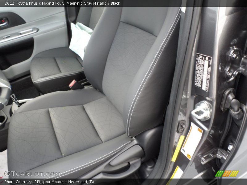 Magnetic Gray Metallic / Black 2012 Toyota Prius c Hybrid Four