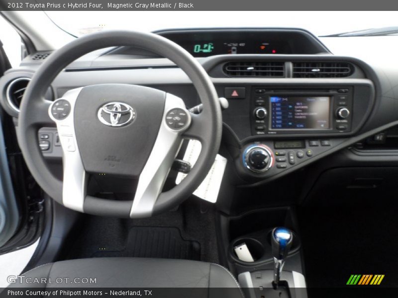 Magnetic Gray Metallic / Black 2012 Toyota Prius c Hybrid Four