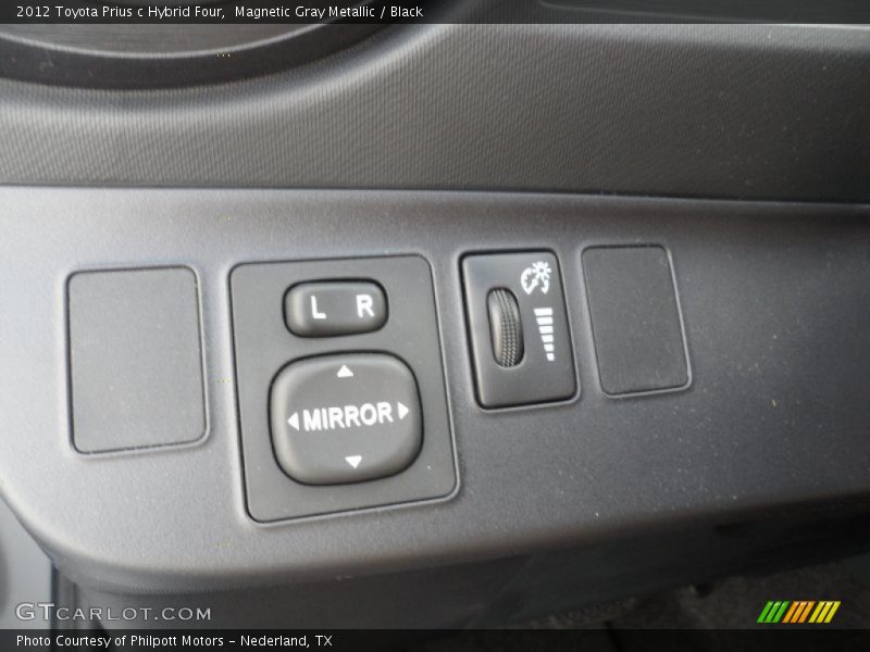 Magnetic Gray Metallic / Black 2012 Toyota Prius c Hybrid Four