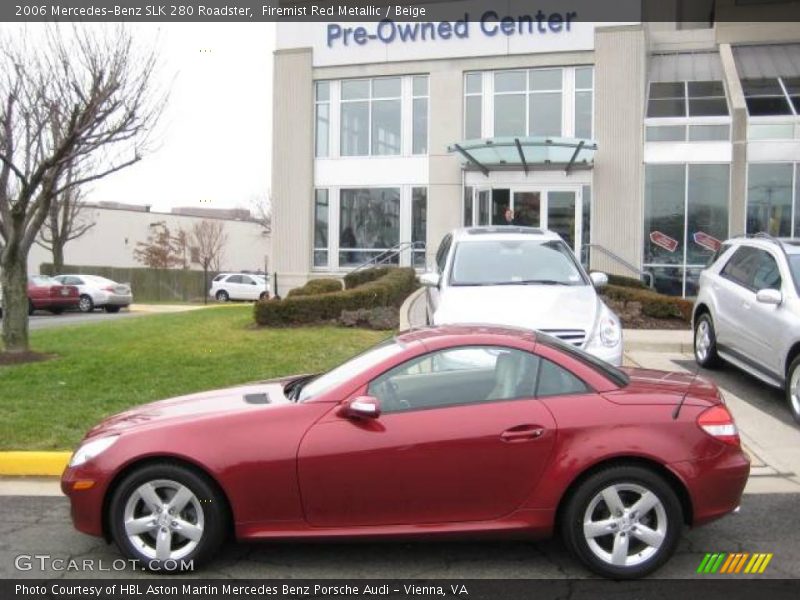 Firemist Red Metallic / Beige 2006 Mercedes-Benz SLK 280 Roadster