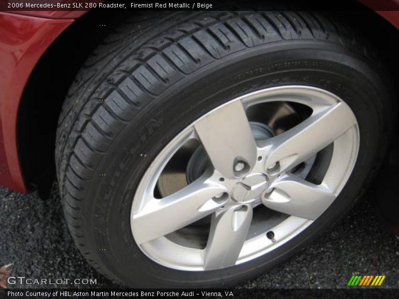 Firemist Red Metallic / Beige 2006 Mercedes-Benz SLK 280 Roadster