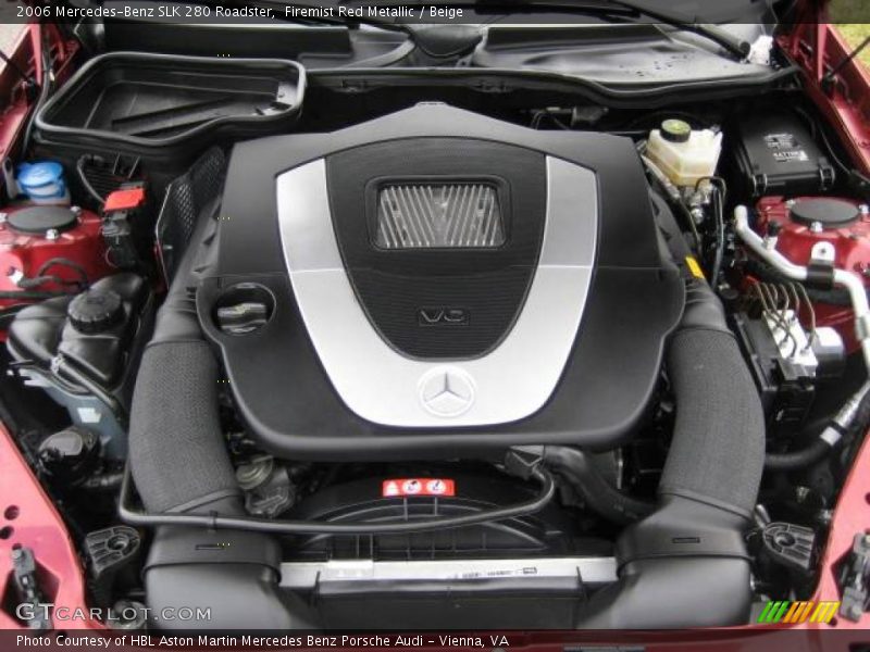 Firemist Red Metallic / Beige 2006 Mercedes-Benz SLK 280 Roadster
