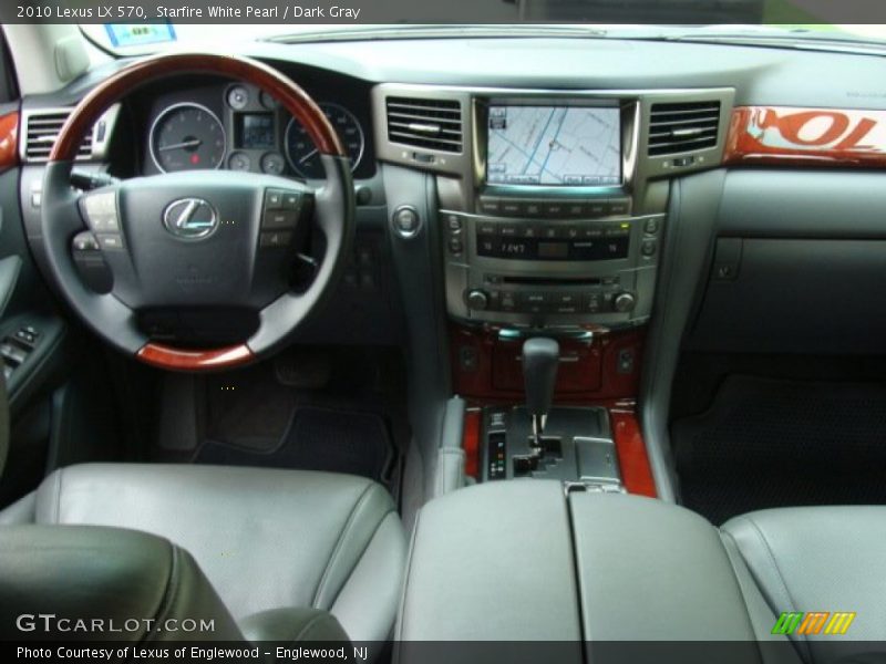 Starfire White Pearl / Dark Gray 2010 Lexus LX 570