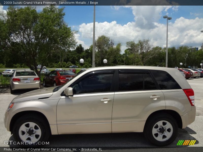 Sandstorm Metallic / Beige 2009 Suzuki Grand Vitara Premium