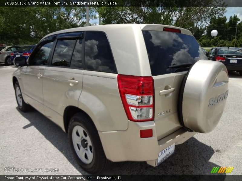 Sandstorm Metallic / Beige 2009 Suzuki Grand Vitara Premium
