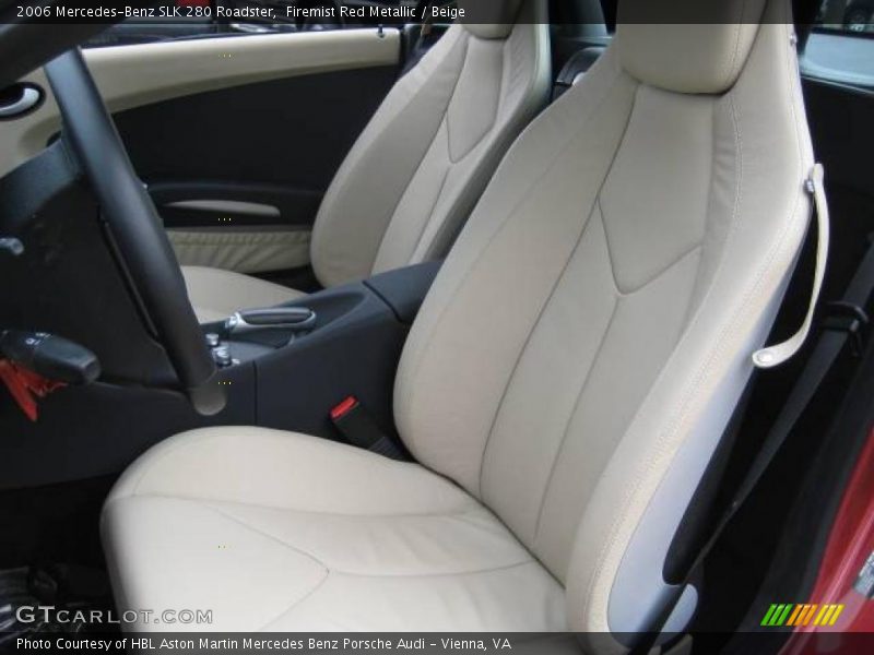 Firemist Red Metallic / Beige 2006 Mercedes-Benz SLK 280 Roadster