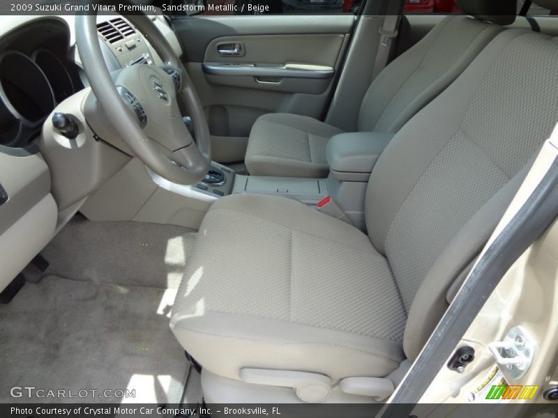 Sandstorm Metallic / Beige 2009 Suzuki Grand Vitara Premium