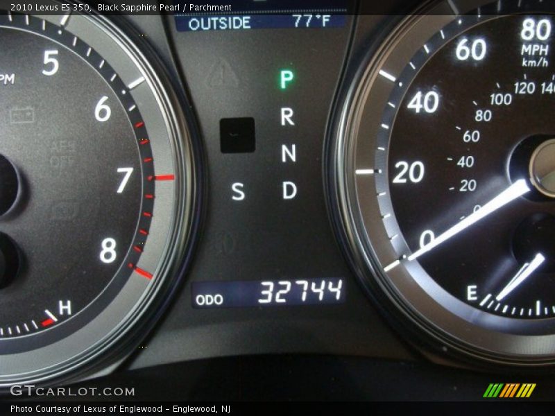 Black Sapphire Pearl / Parchment 2010 Lexus ES 350