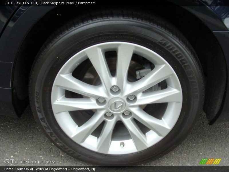 Black Sapphire Pearl / Parchment 2010 Lexus ES 350