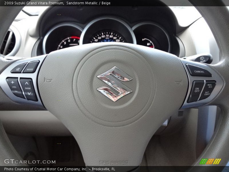 Sandstorm Metallic / Beige 2009 Suzuki Grand Vitara Premium