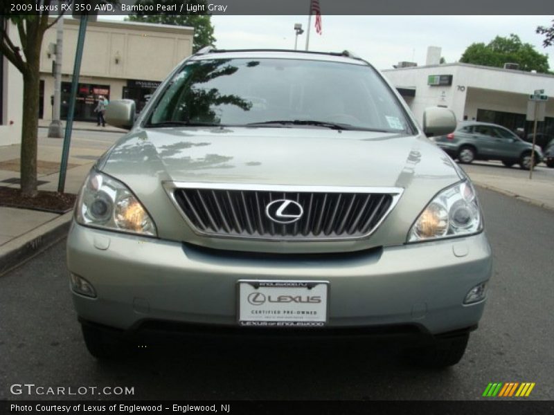 Bamboo Pearl / Light Gray 2009 Lexus RX 350 AWD