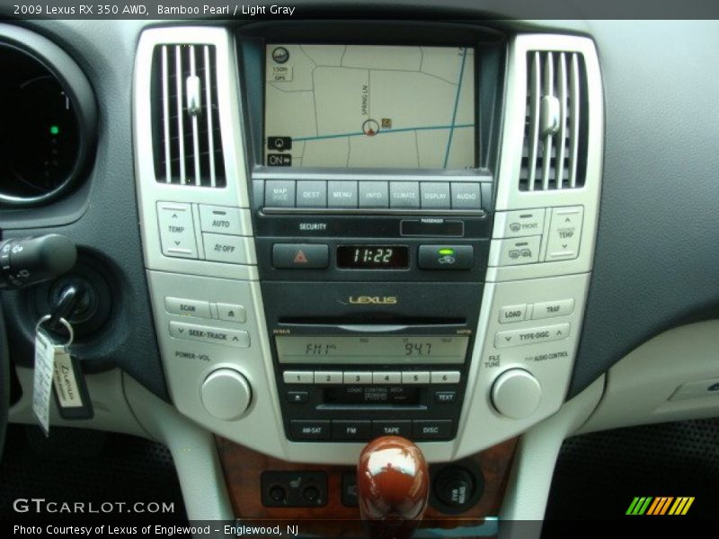 Bamboo Pearl / Light Gray 2009 Lexus RX 350 AWD