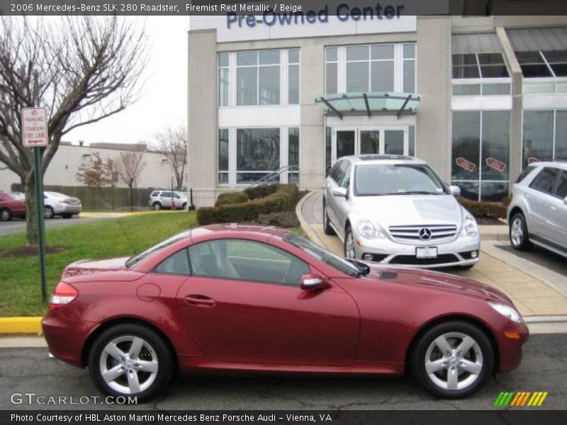 Firemist Red Metallic / Beige 2006 Mercedes-Benz SLK 280 Roadster