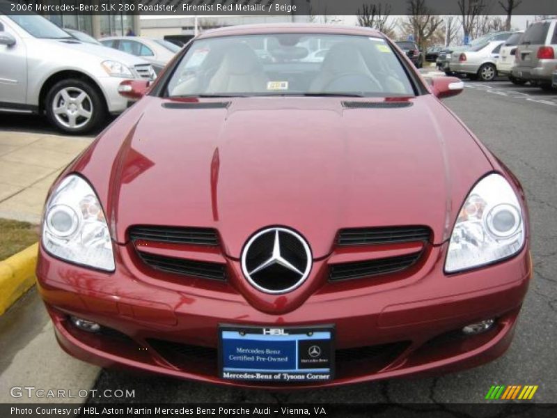 Firemist Red Metallic / Beige 2006 Mercedes-Benz SLK 280 Roadster