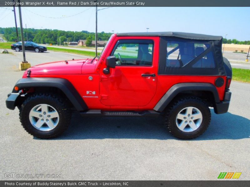 Flame Red / Dark Slate Gray/Medium Slate Gray 2009 Jeep Wrangler X 4x4
