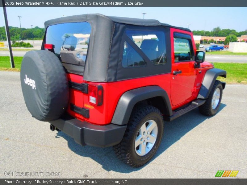 Flame Red / Dark Slate Gray/Medium Slate Gray 2009 Jeep Wrangler X 4x4