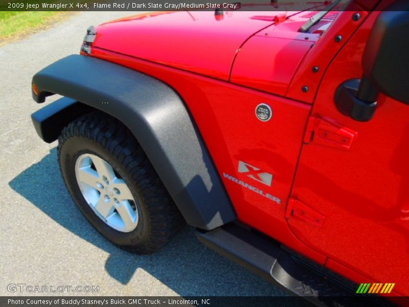 Flame Red / Dark Slate Gray/Medium Slate Gray 2009 Jeep Wrangler X 4x4
