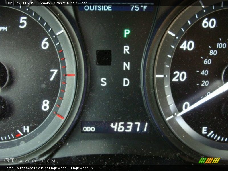 Smokey Granite Mica / Black 2009 Lexus ES 350