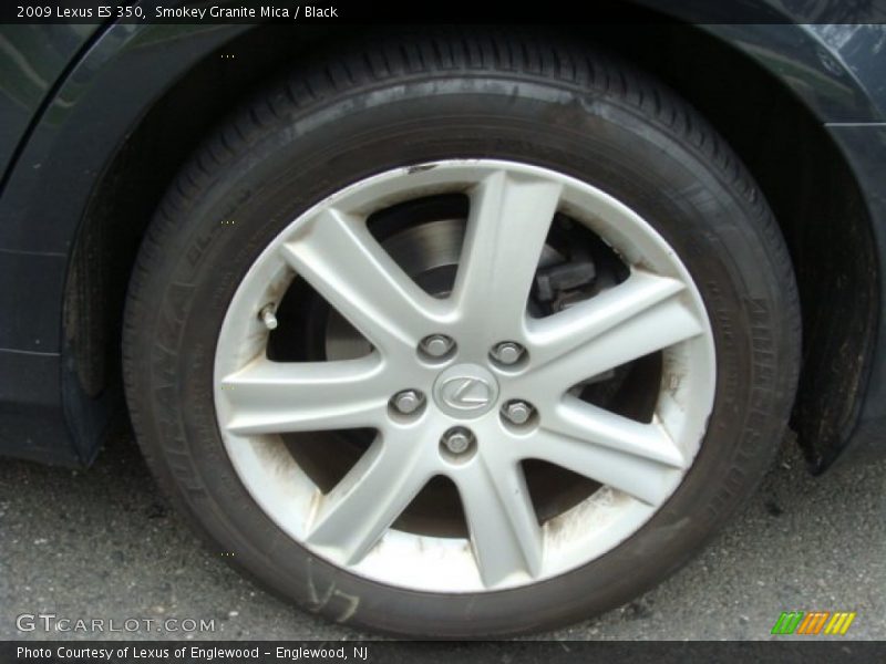 Smokey Granite Mica / Black 2009 Lexus ES 350
