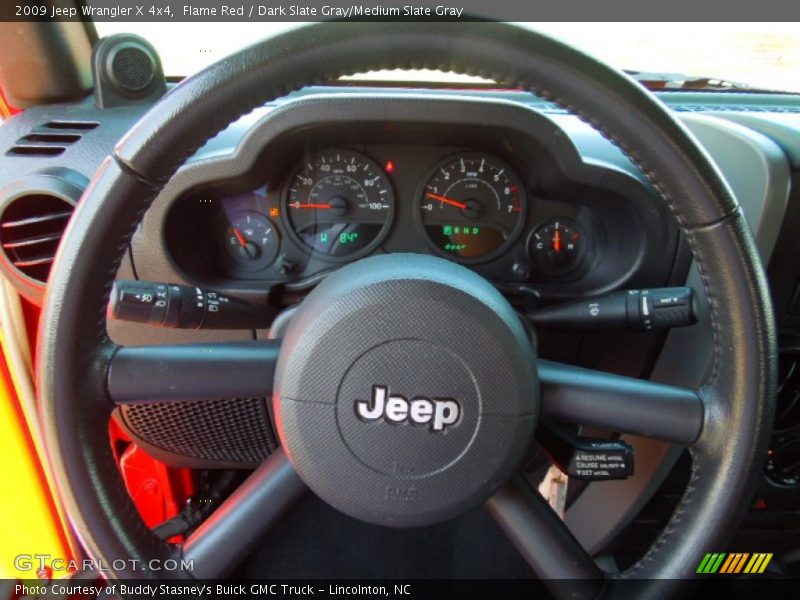 Flame Red / Dark Slate Gray/Medium Slate Gray 2009 Jeep Wrangler X 4x4
